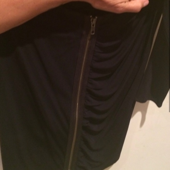 cut72 navy asymmetrical open back mini - Picture 3 of 4